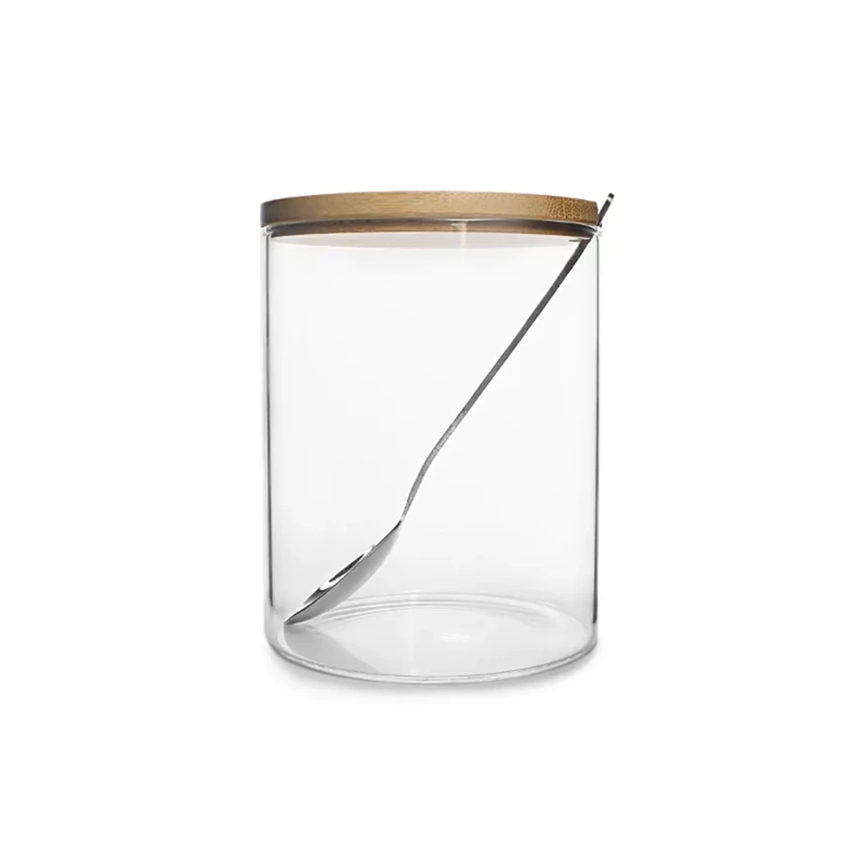 Borosilicate Glass Jars With Bamboo Lids Canning Mason Jar