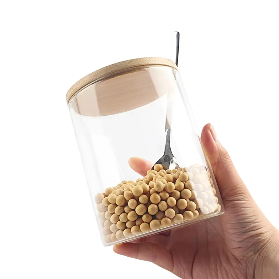Borosilicate Glass Jars With Bamboo Lids Canning Mason Jar suppliers